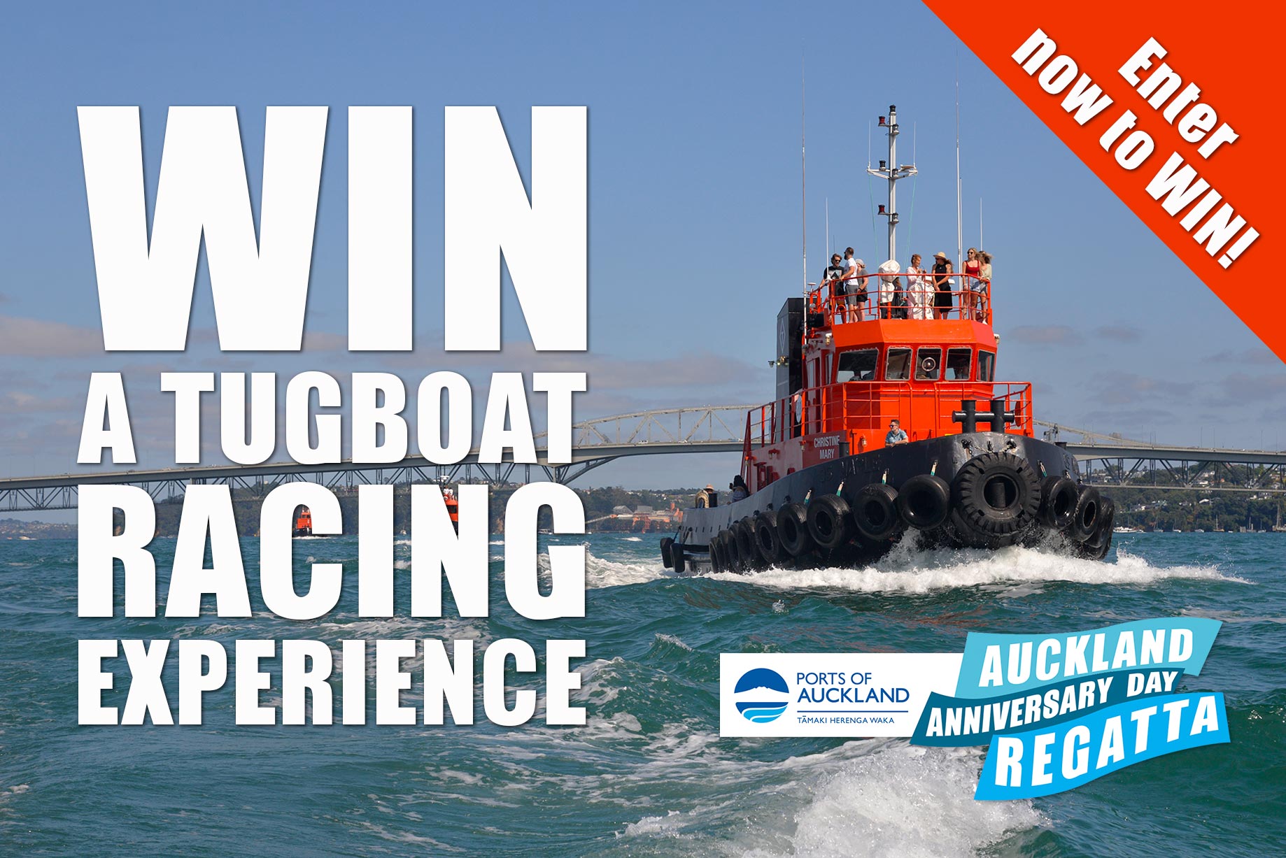 Win a tugboat racing experience at Auckland Anniversary Regatta ...